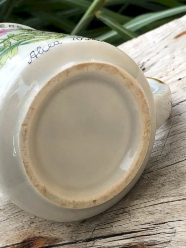 Tasse en grès vintage Alcéa Rosea