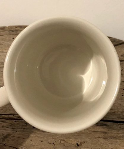 Tasse en porcelaine England motifs fruits