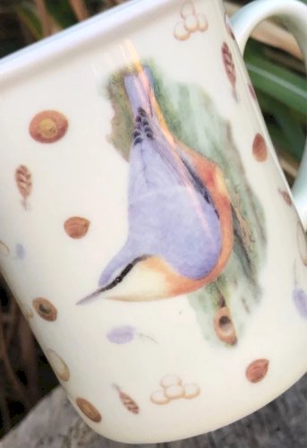 Tasse en porcelaine Vivara motifs oiseau