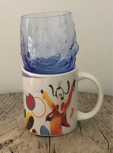 Disney cup and glass