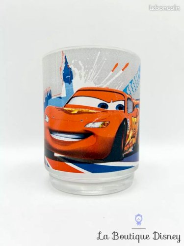 Tasse Flash McQueen Cars 2 Disney mug ARC voiture rouge Angleterre Londres ARC