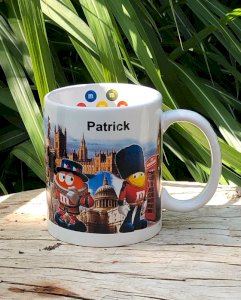 M&M'S cup with the name Patrick