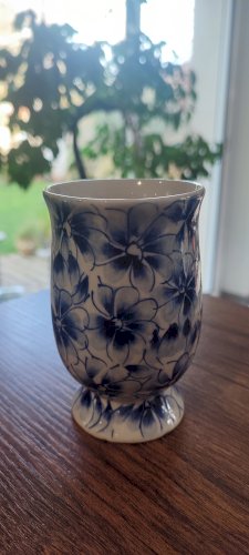 Tasse-Mug en porcelaine florale ancienne