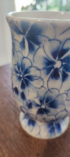 Tasse-Mug en porcelaine florale ancienne