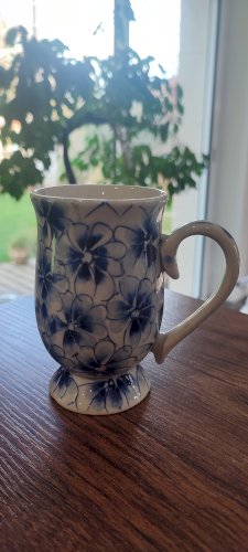 Tasse-Mug en porcelaine florale ancienne