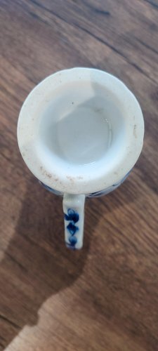 Tasse-Mug en porcelaine florale ancienne