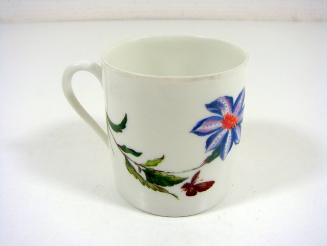 Tasse Porcelaine A. Raynaud Limoges Décor Fleurs Signée H - 5,8 cm
