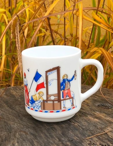 Tasse rétro vintage Arcopal du bicentenaire de la Révolution Française