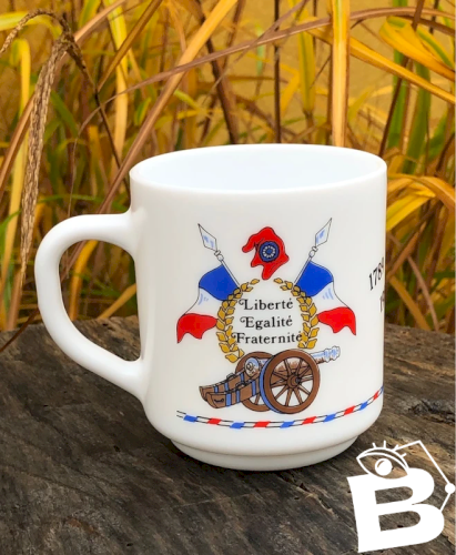 Tasse rétro vintage Arcopal du bicentenaire de la Révolution Française