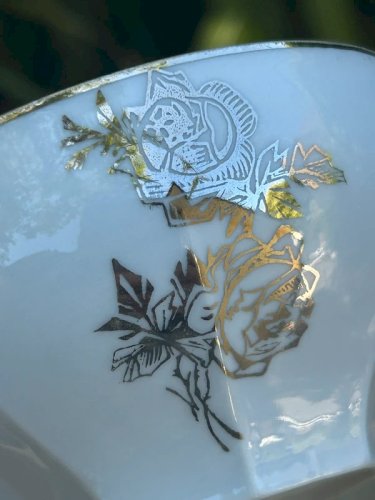 Tasse rétro vintage en porcelaine fine Tchécoslovakia