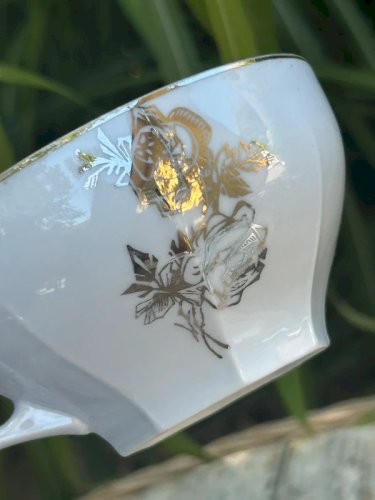 Tasse rétro vintage en porcelaine fine Tchécoslovakia