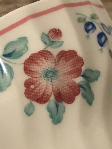 Tasse rétro vintage England motifs fleurs