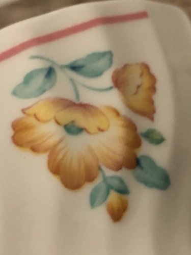 Tasse rétro vintage England motifs fleurs