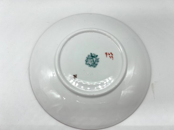 Tasse & soucoupe Sarreguemines Utzschneider – décor orientaliste – XIXe