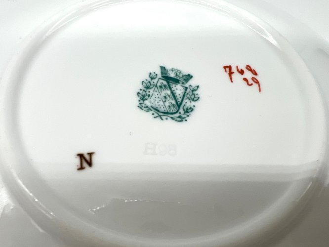 Tasse & soucoupe Sarreguemines Utzschneider – décor orientaliste – XIXe