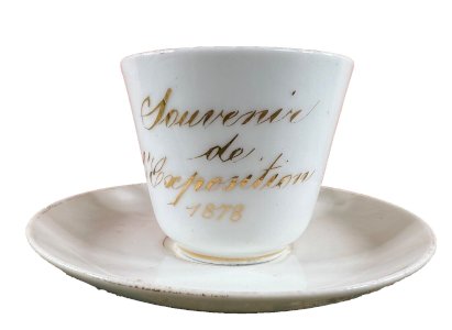 Tasse souvenir Exposition Universelle 1878 Paris – porcelaine historique