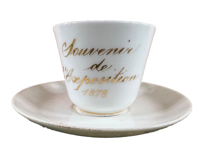 Tasse souvenir Exposition Universelle 1878 Paris – porcelaine historique