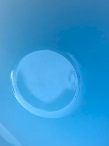 Tasse vintage Duralex en opaline bleu ciel