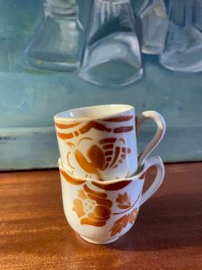 Antique Badonviller coffee cups