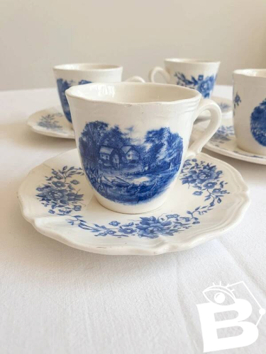 Tasses à café anciennes Sarreguemines