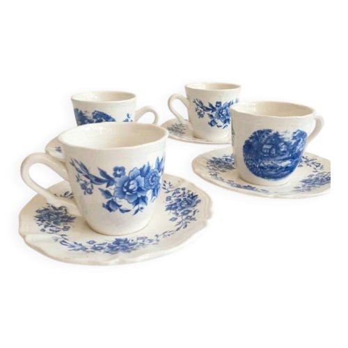 Tasses à café anciennes Sarreguemines