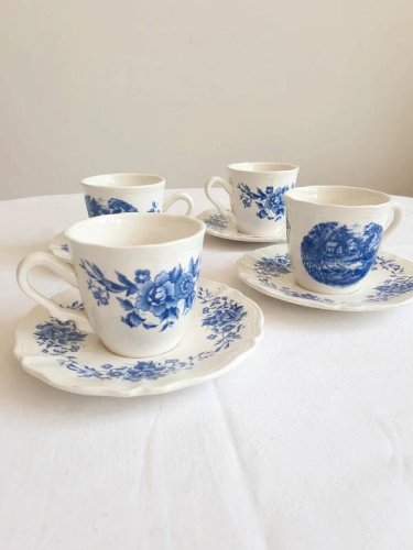 Tasses à café anciennes Sarreguemines