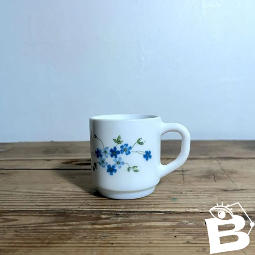 Tasses à café Arcopal modèle Myosotis