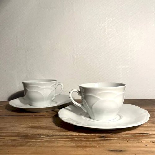 Tasses à thé en porcelaine de Limoges