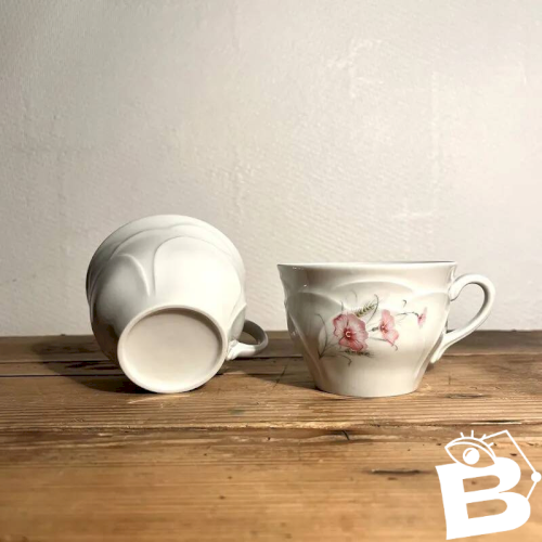 Tasses à thé en porcelaine de Limoges