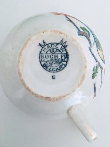 Tasses anciennes Boch Frères