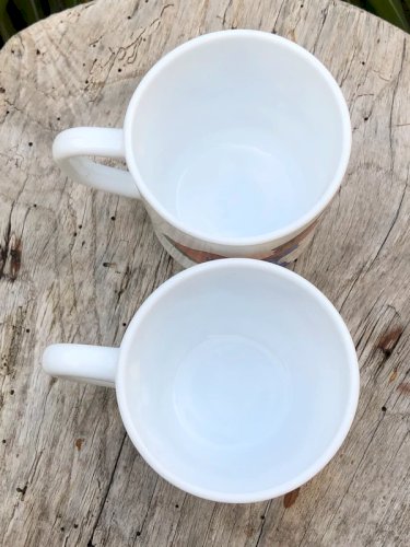 Tasses Arcopal vintage motifs clowns