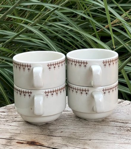 Tasses bistrot vintage Grindley