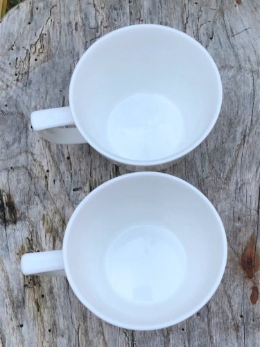 Tasses et soucoupes blanches Cosy & Trendy