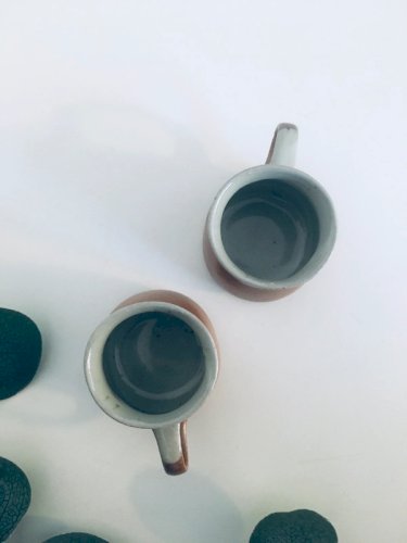 Tasses grès vintage Sial Gaëtan Beaudin