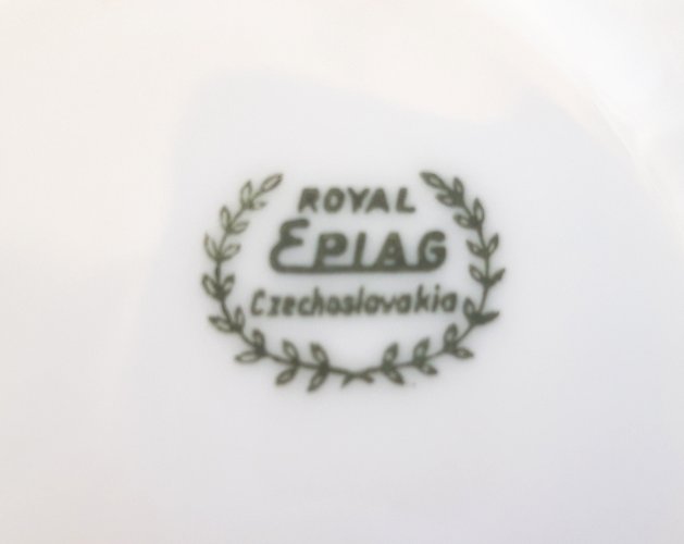 Tasses porcelaine Art Déco décor fuchsias