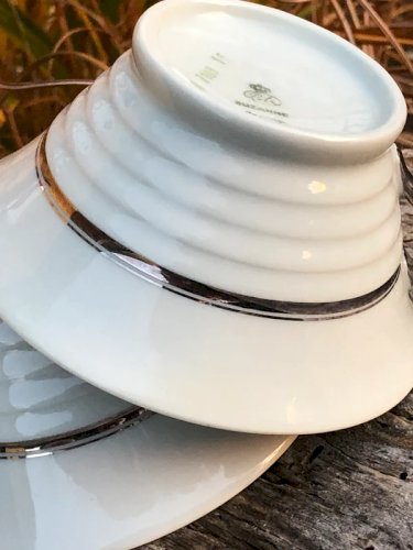 Tasses rétro vintage en porcelaine de Tchécoslovaquie