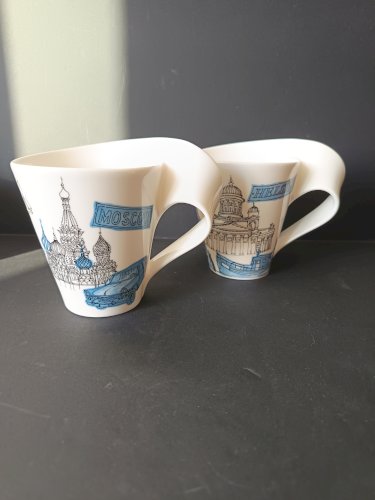 Tasses Villeroy & Boch "Villes du Monde" — Lot de 2
