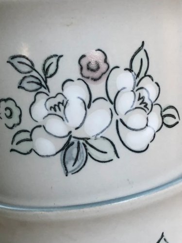 Tasses vintage Stoneware Fleur de Lune en grès