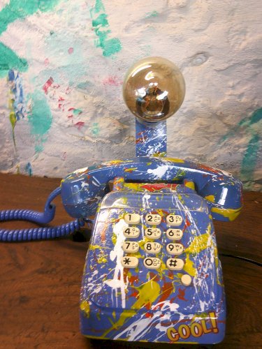 Téléphone a touche - Lampe - Customisé 