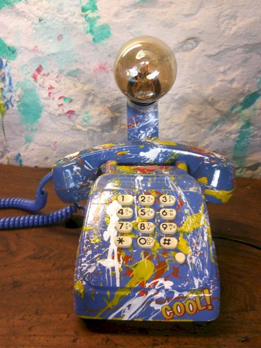 Téléphone a touche - Lampe - Customisé 