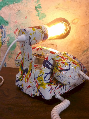 Téléphone a touche lampe customisé