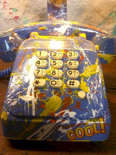 Téléphone a touche - Lampe - Customisé 
