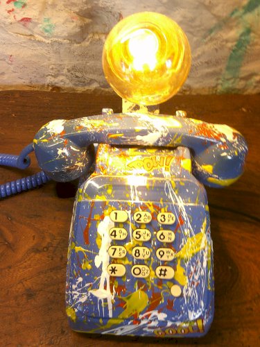 Téléphone a touche - Lampe - Customisé 