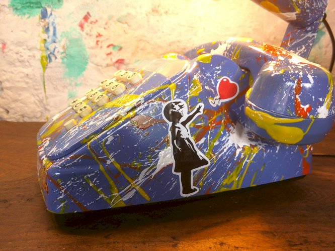 Téléphone a touche - Lampe - Customisé 