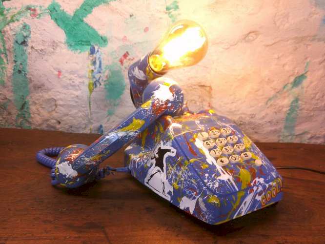 Téléphone a touche - Lampe - Customisé 