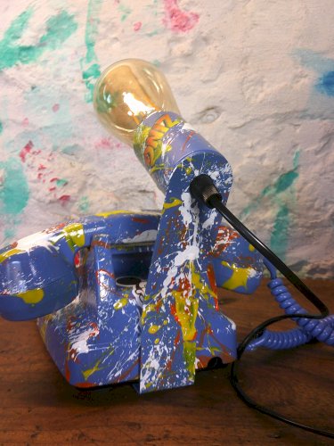 Téléphone a touche - Lampe - Customisé 