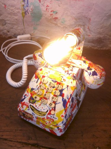 Téléphone a touche lampe customisé