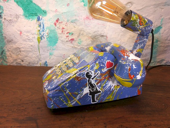 Téléphone a touche - Lampe - Customisé 