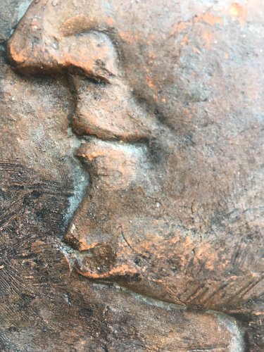 Terre Cuite Joseph Andrau sculpture Toulouse Portrait Femme Art DECO 1949