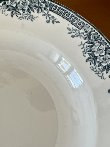 Terre de Fer - 3 assiettes creuses Lucy - 22,5 cm - Saint Amand